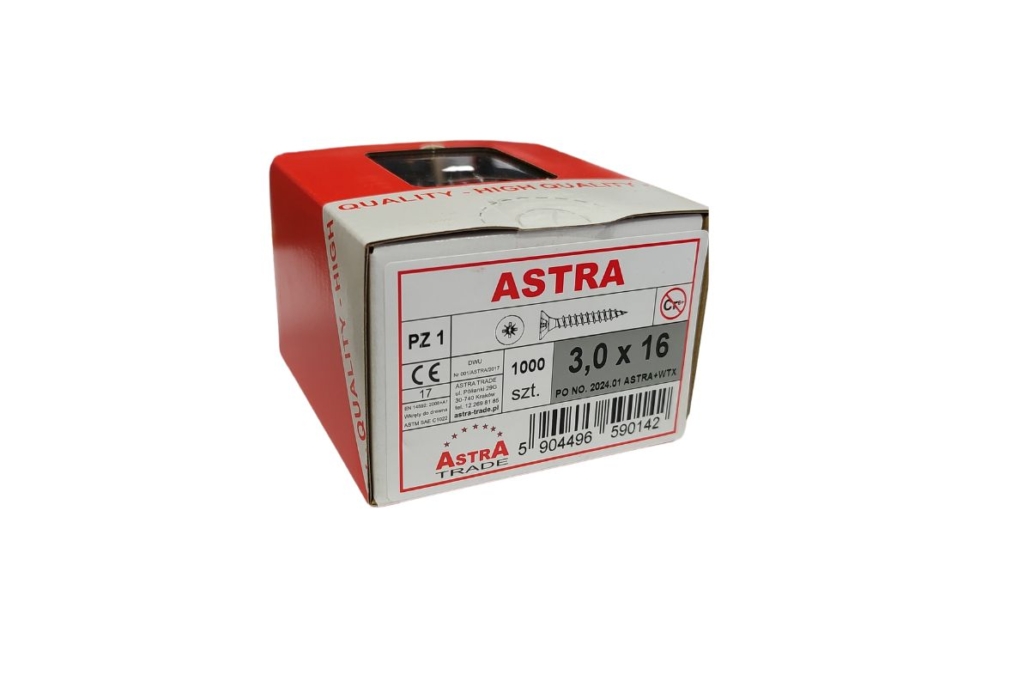 Astra 3×16 wkręty