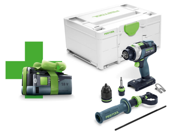 Festool Akumulatorowa wiertarko-wkrętarka udarowa QUADRIVE TPC 18/4 I-Basic-5