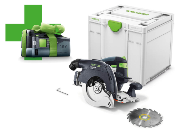 Festool Akumulatorowa ręczna pilarka tarczowa HKC 55 EB-Basic-5