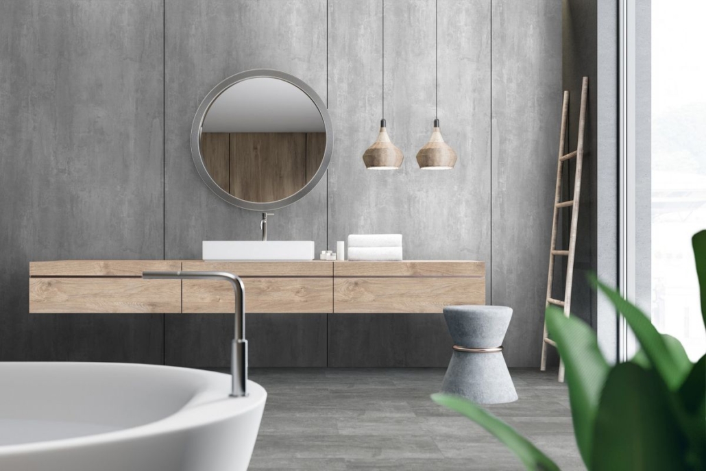 Wodoodporna płyta ścienna Brooklyn Grey R115 PT