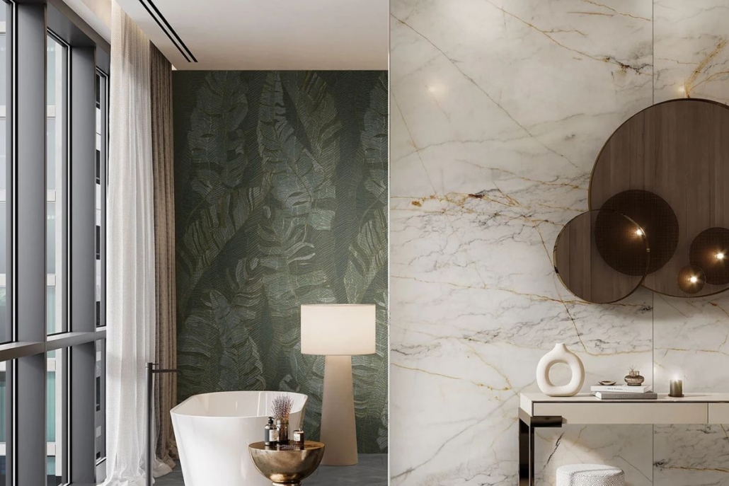 Wodoodporna płyta ścienna Marble Gold R154