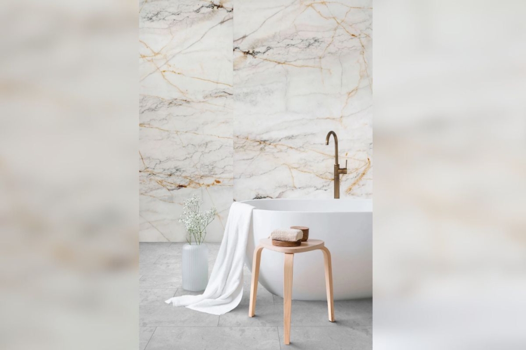 Wodoodporna płyta ścienna Marble Gold R154