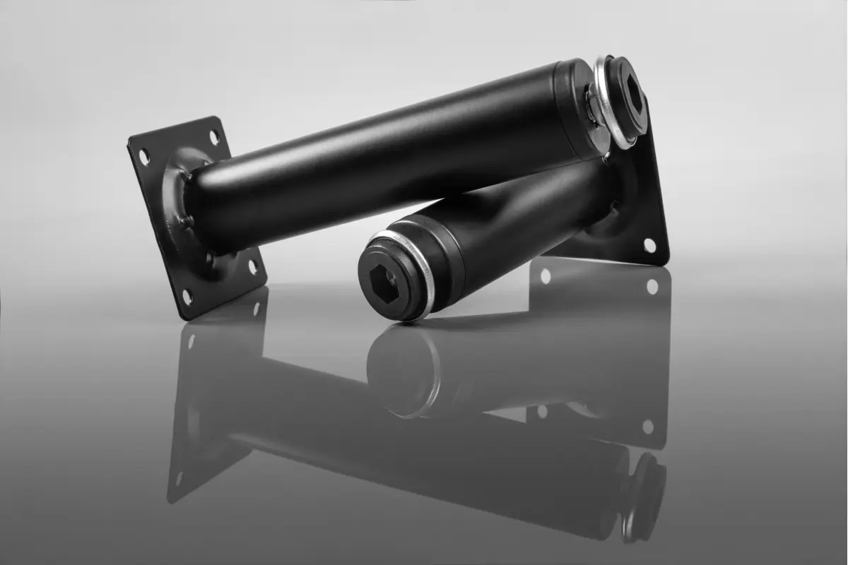 Nóżka meblowa GTV BD-100, cylindryczny, H=100 mm, fi30 mm, stal, czarny