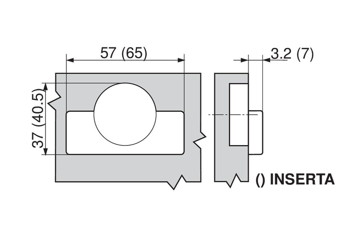 Zawias clip 100 standard 71M2550