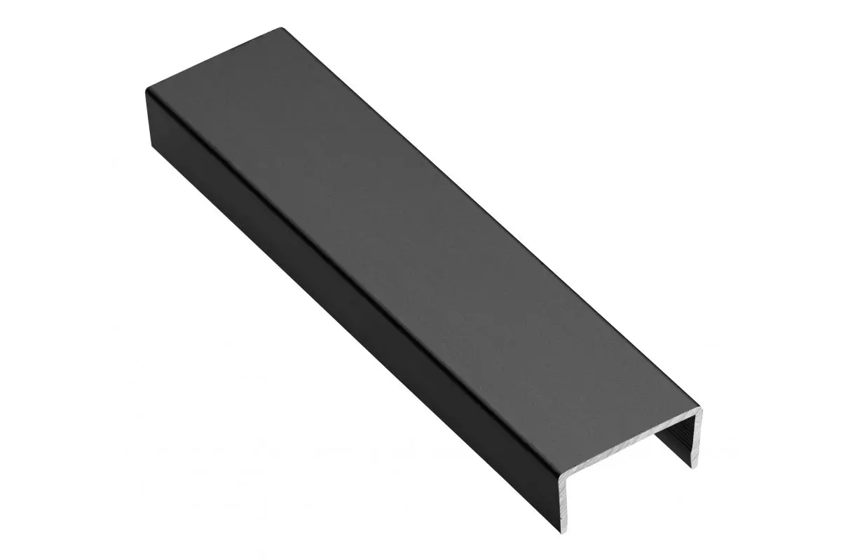Profil aluminiowy C 18 mm L-3 m czarny
