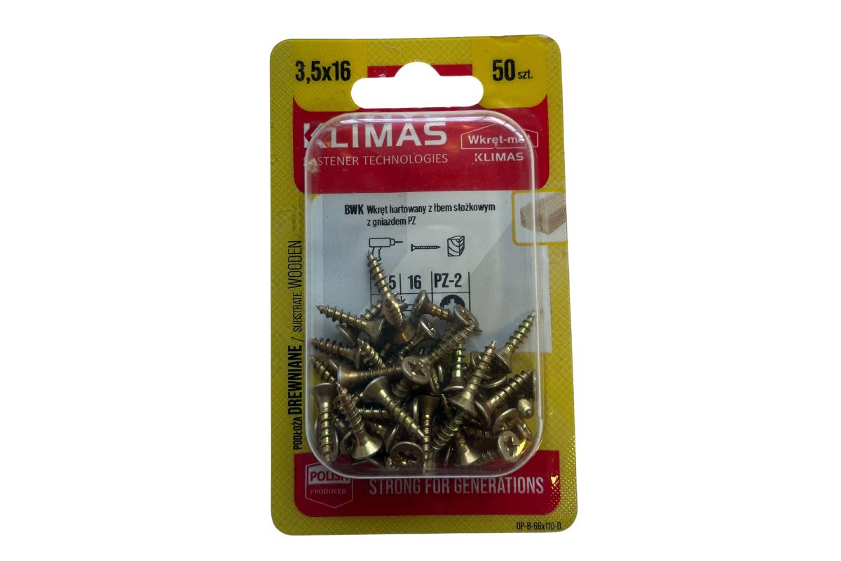 Wkręt hartowany do drewna KLIMAS 3