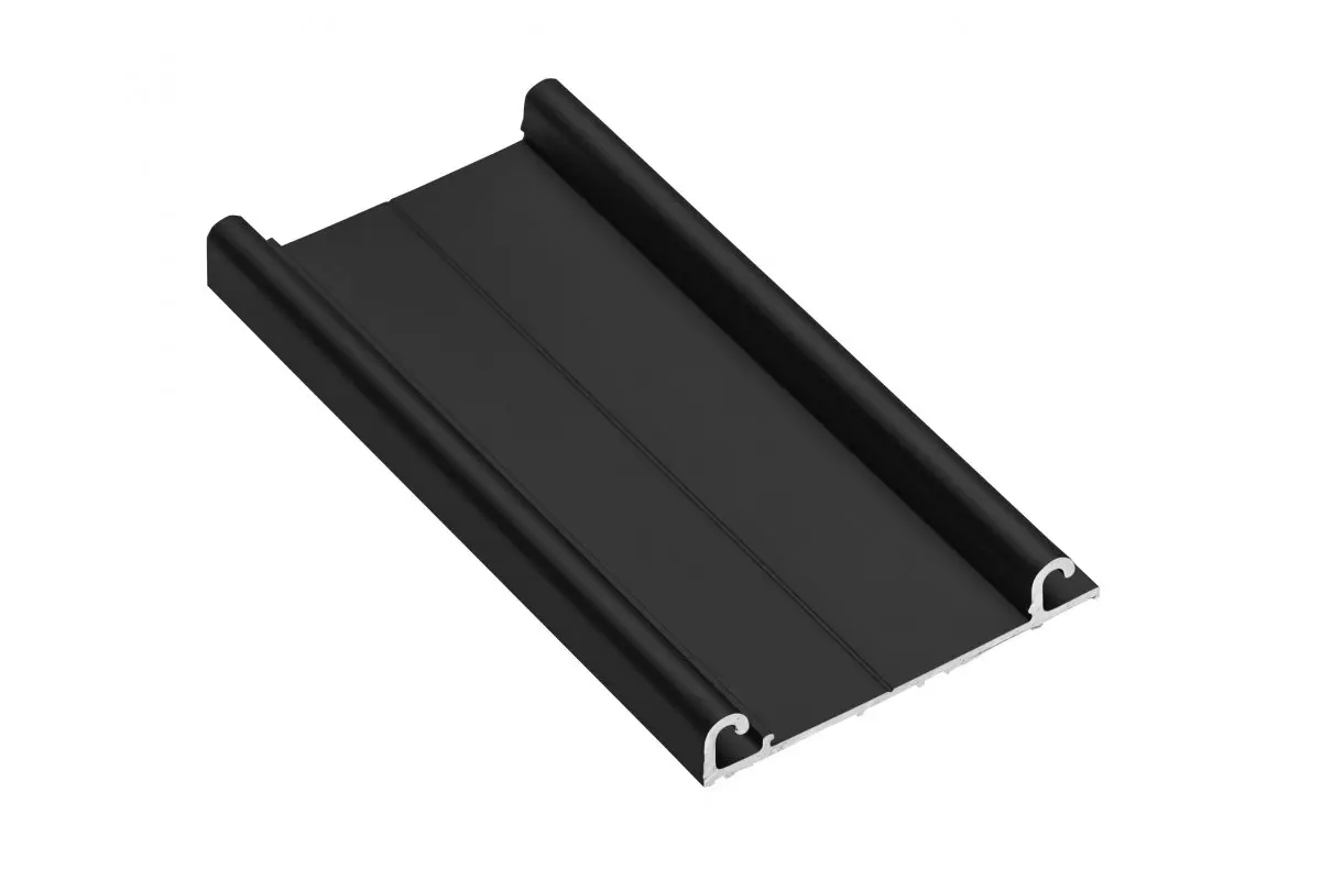 Profil aluminiowy tor dolny EVO L-3 m czarny GTV