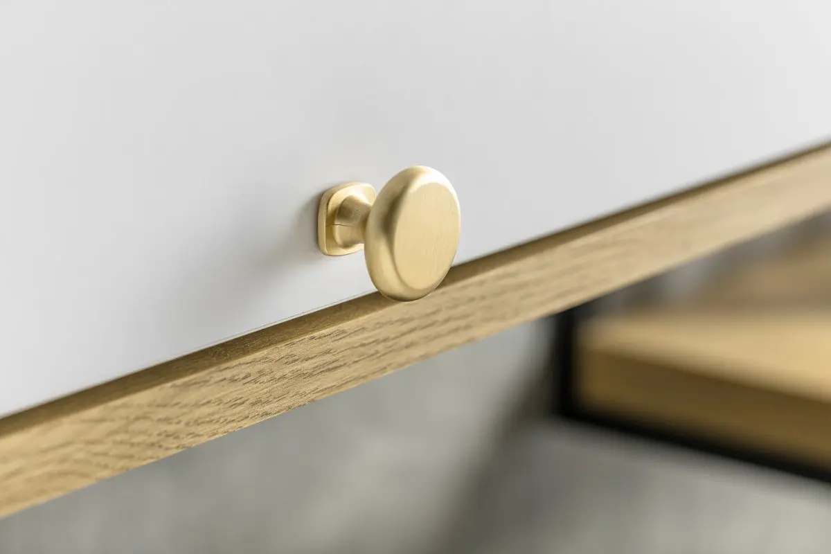 Gałka meblowa LORENA złoto szczotkowane GTV - obrazek 3