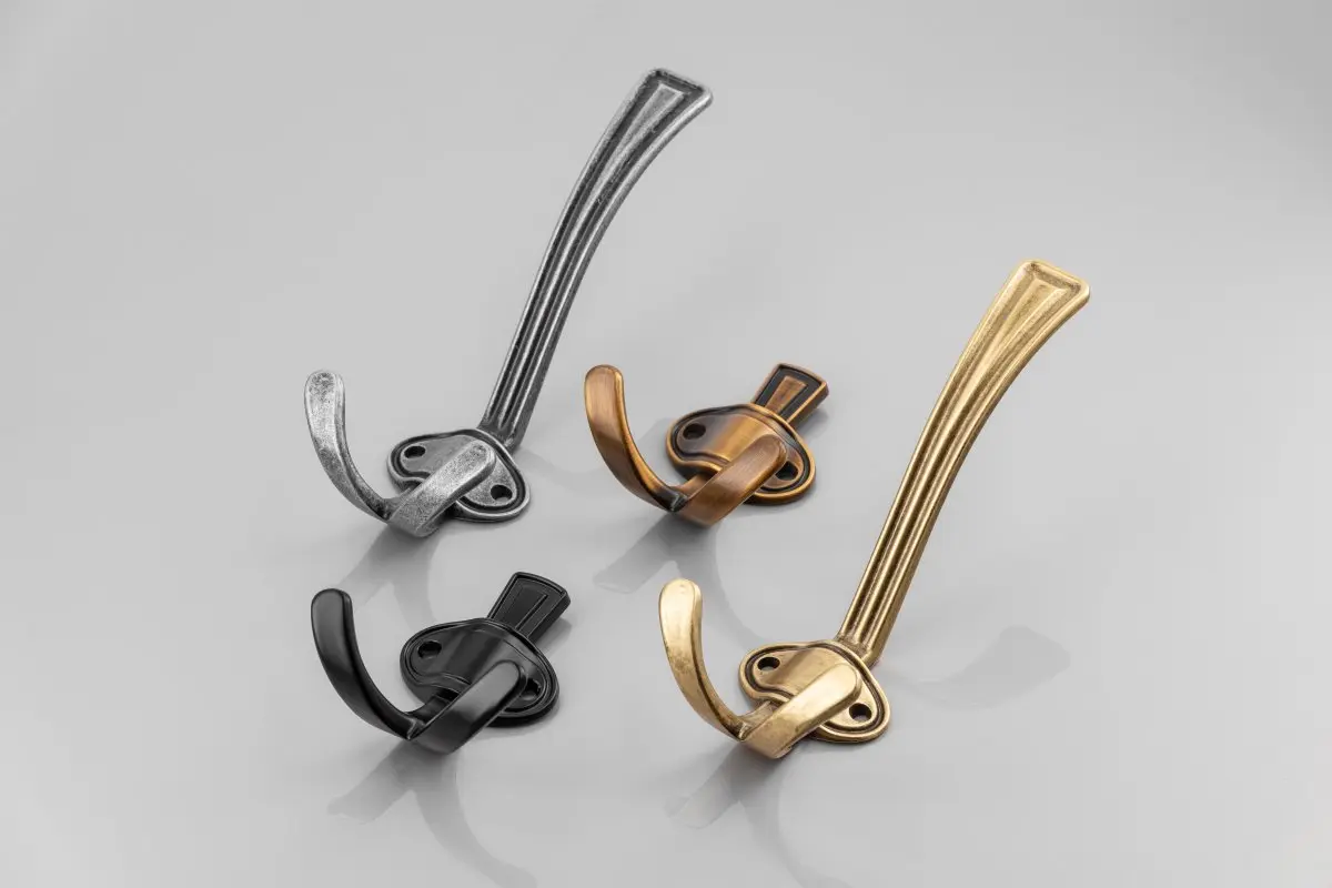 Wieszak meblowy podwójny CORUNA-M czarny GTV - obrazek 3