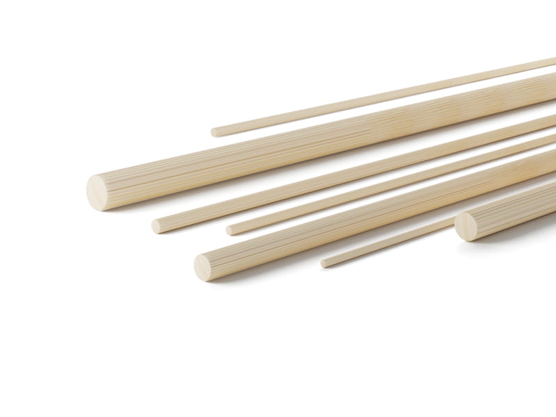 Kołek drewniany ryflowany