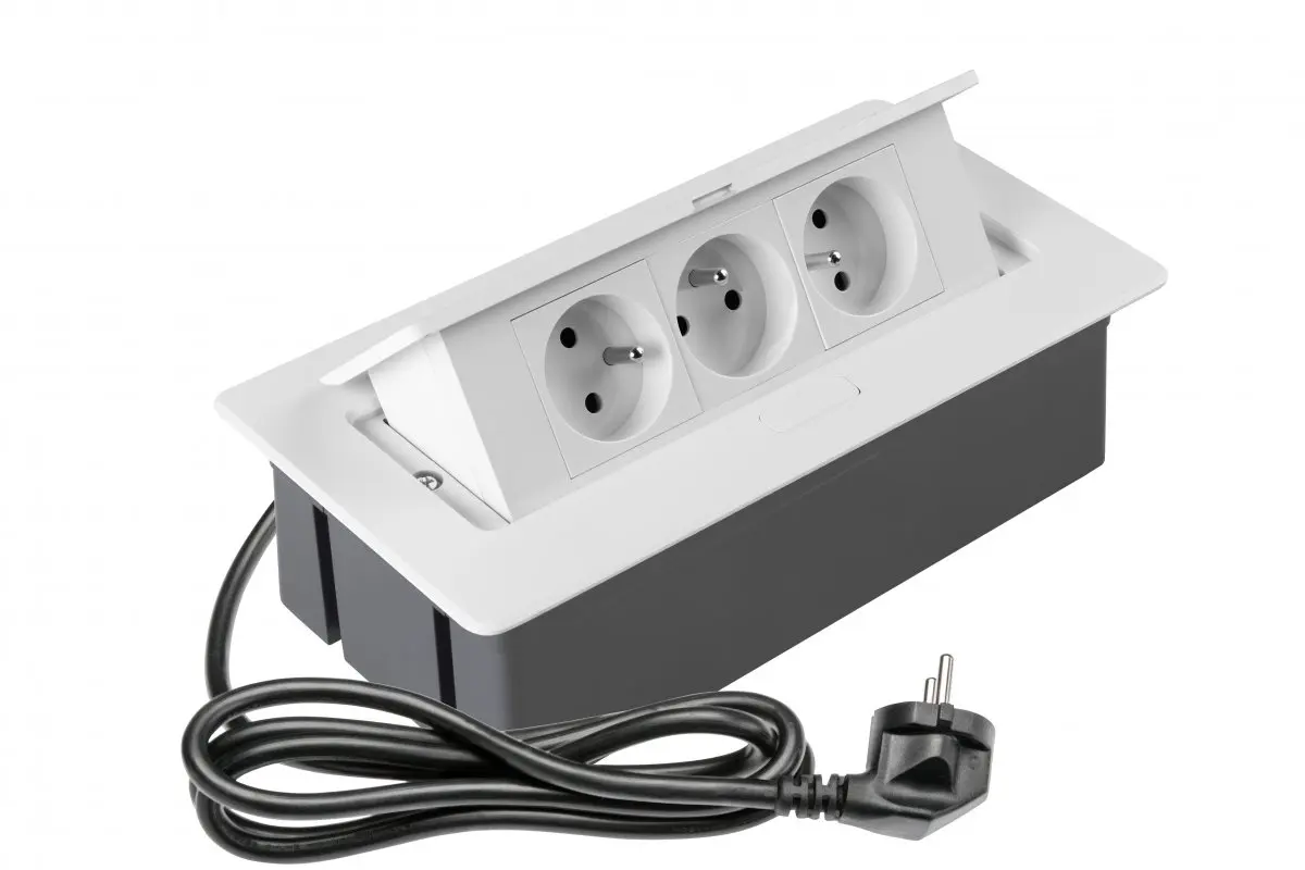 Biurkowy przedłużacz SOFT biały AE-PBSC3GU-10 GTV