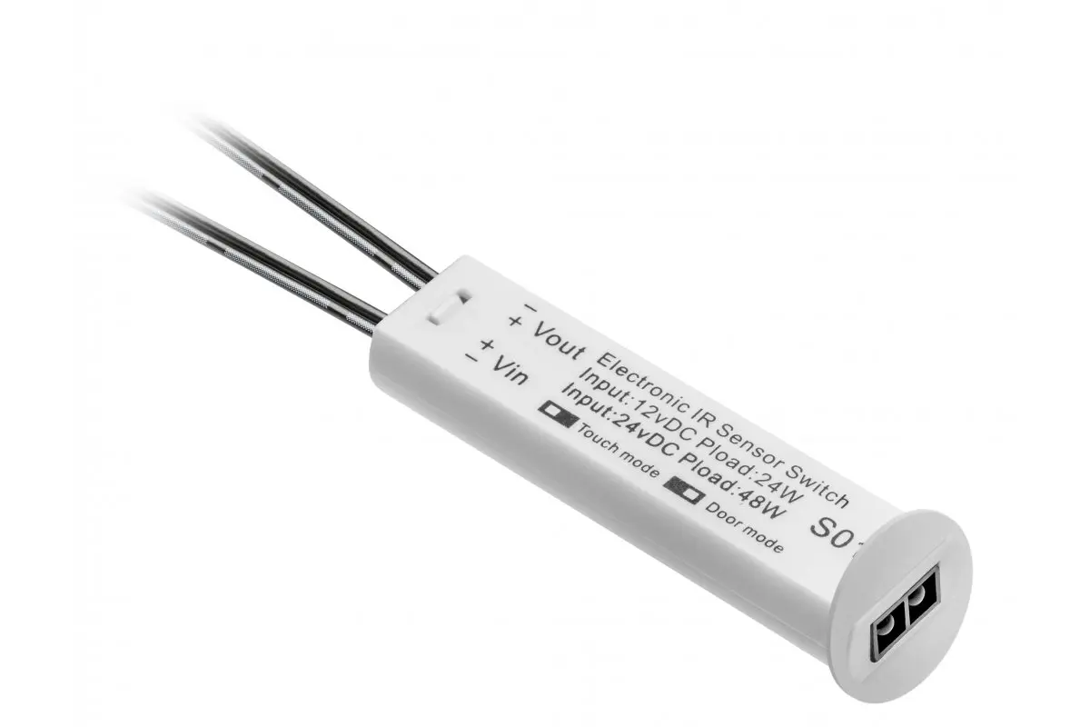 Włącznik bezdotykowy dwubiegowy/zbliżeniowy, ściemnialny 12V/24V, 36W/72W biały