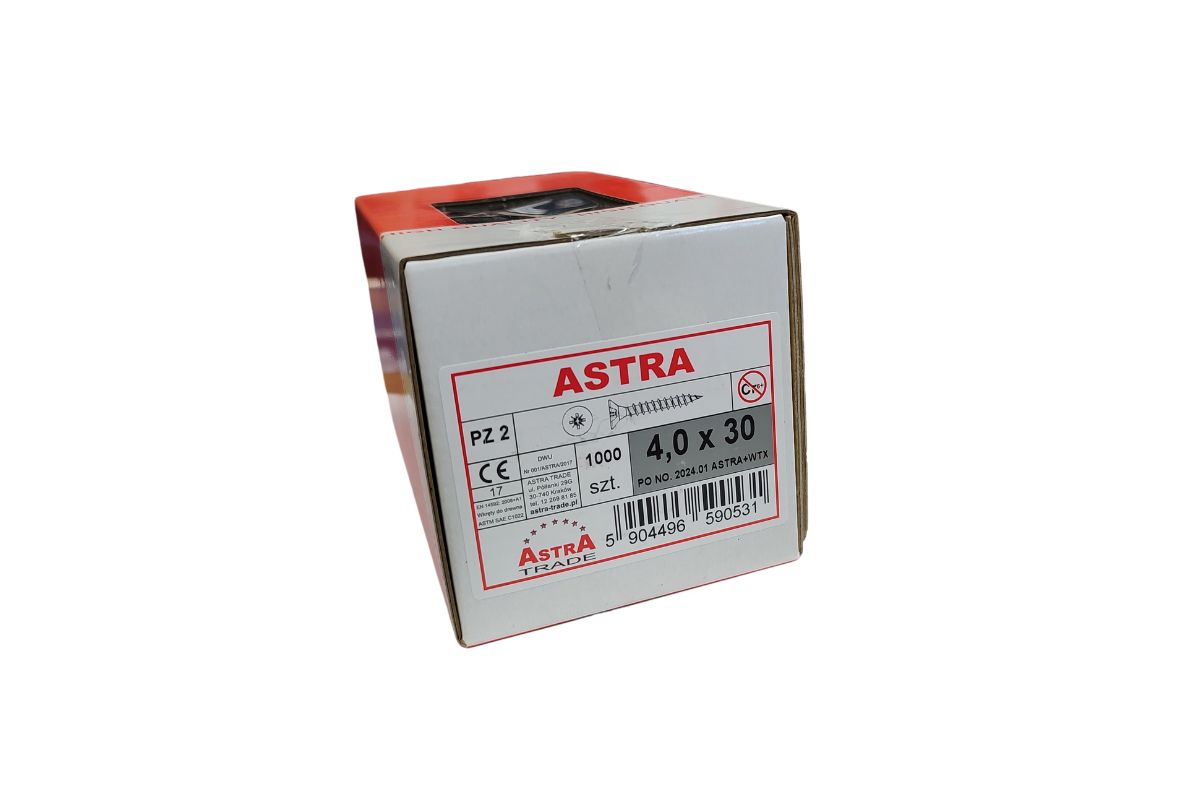 Wkręt ASTRA 4x30 ocynk (1000)