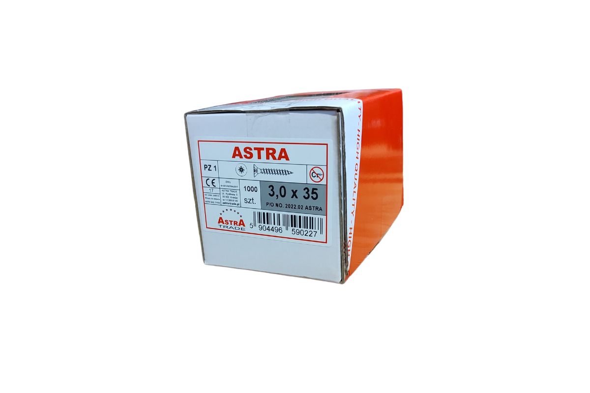 Wkręt ASTRA 3x35 ocynk (1000)
