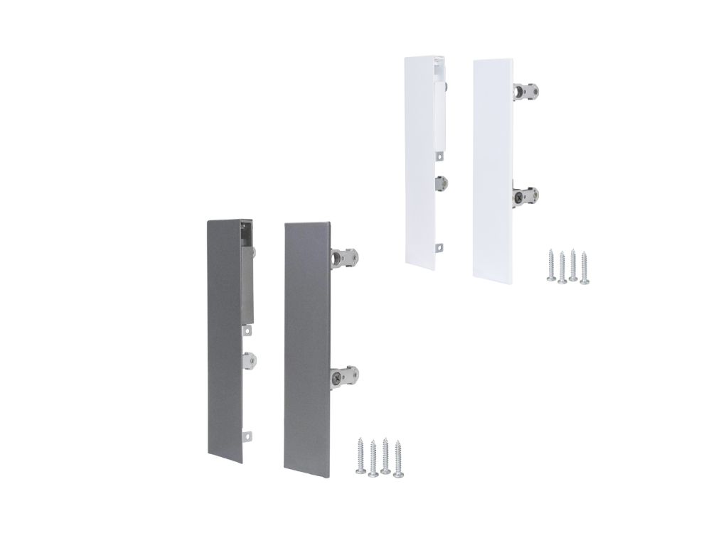 Mocowanie panelu przedniego szuflady wewnętrznej do szkła SEVROLLBOX SLIM 3D grafit/biały