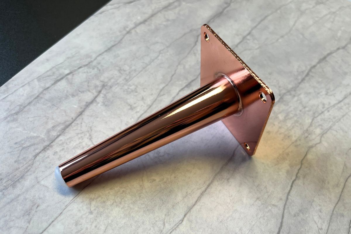 Noga stalowa stożek H-130 miedź GLOBAL SERVICE