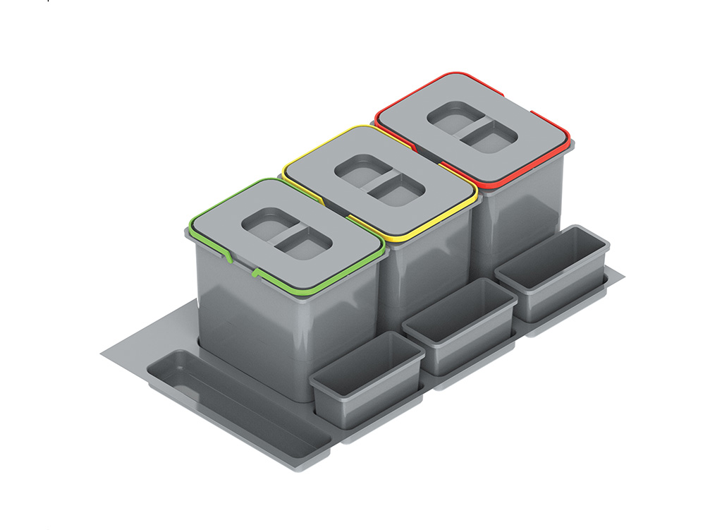 Pojemnik na odpady PRAKTIKO 900 3x15 l Rejs