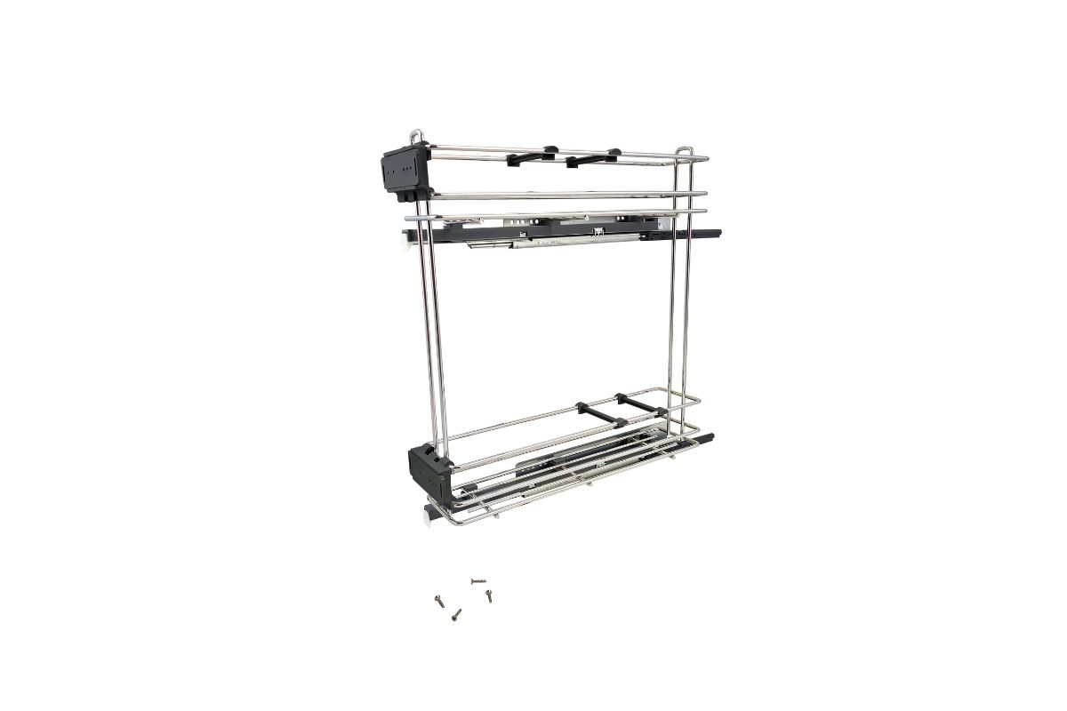 Kosz cargo FILO 150 dwupoziomowy prawy chrom FBM