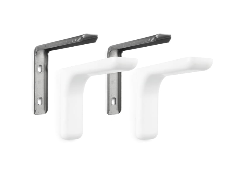 Wspornik półki L-180 mm z maskownicą biały (2szt.) ATM