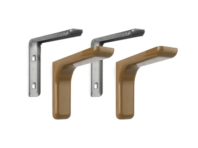 Wspornik półki L-180 mm z maskownicą brąz (2szt.) ATM