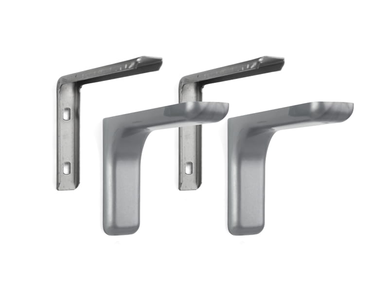 Wspornik półki L-180 mm z maskownicą szary (2 szt.) ATM