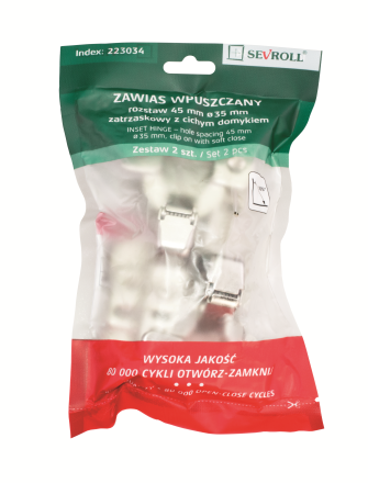 Zawias wpuszczany cichy domyk 223034 Sevroll - obrazek 4