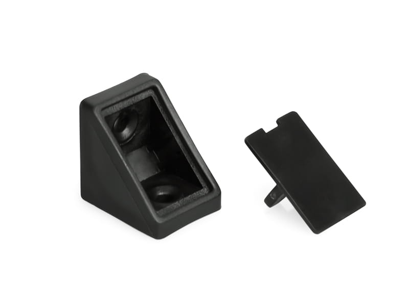 Kątownik plastikowy pojedynczy KN-385 czarny ATM