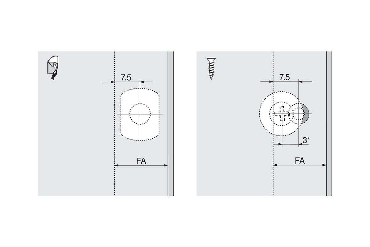 Odbojnik TIP-ON do drzwi z magnesem długi 956A1004 biały BLUM - obrazek 4