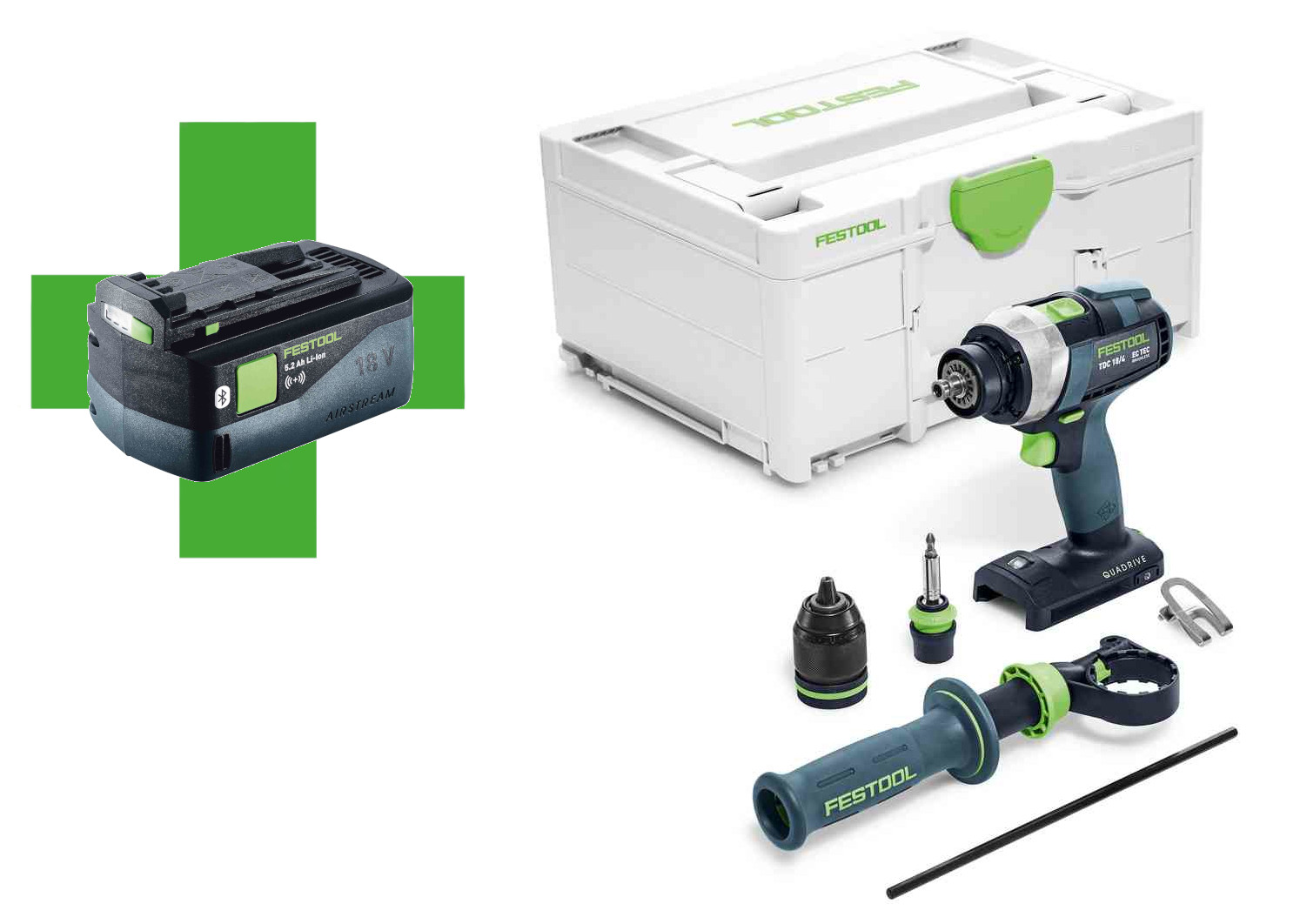 Akumulatorowa wiertarko-wkrętarka TDC 18/4 I-Basic-5,0, FESTOOL 577052