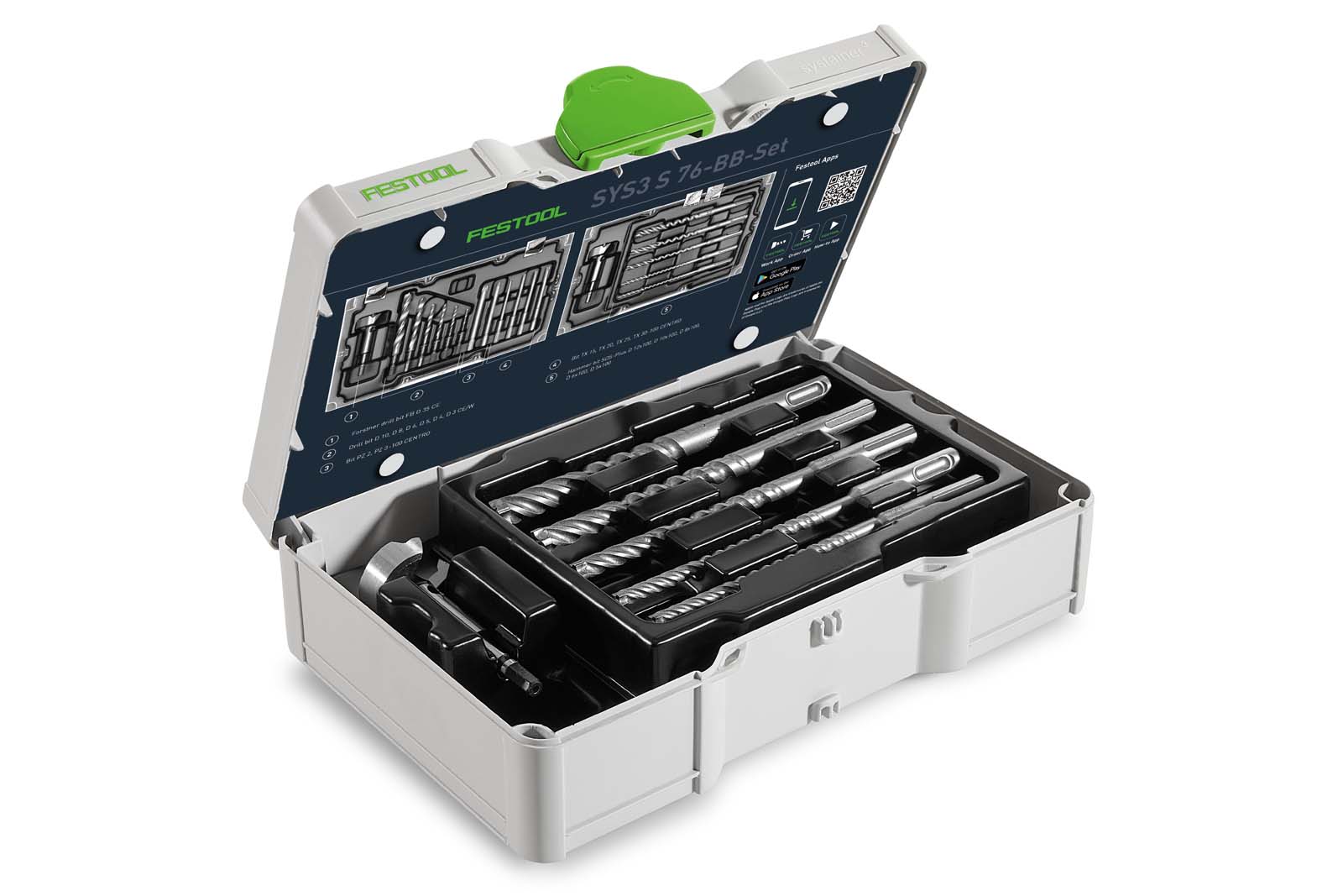 Festool Zestaw bitów i wierteł SYS3 S 76-BB-Set