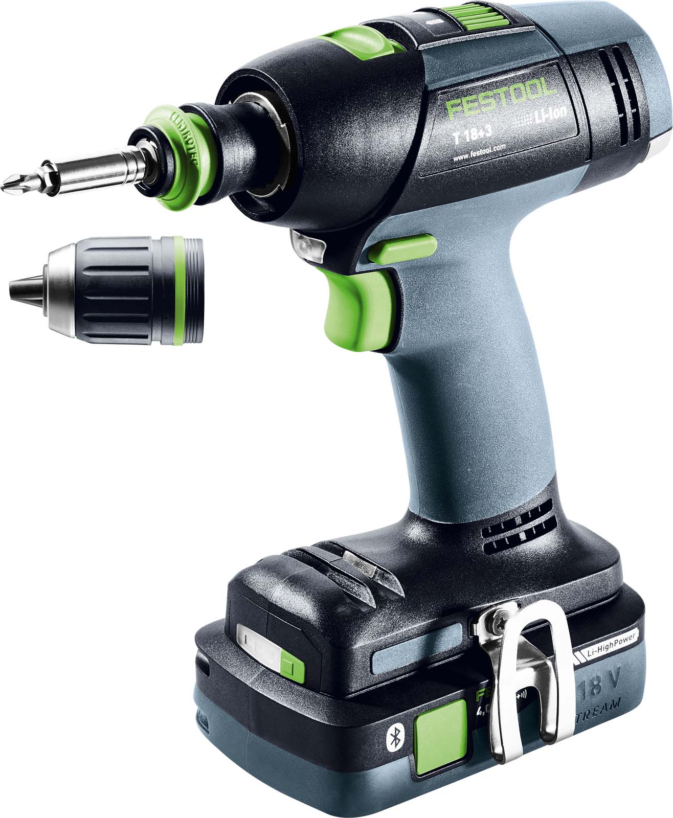 Festool Akumulatorowa wiertarko-wkrętarka T 18+3 HPC 4