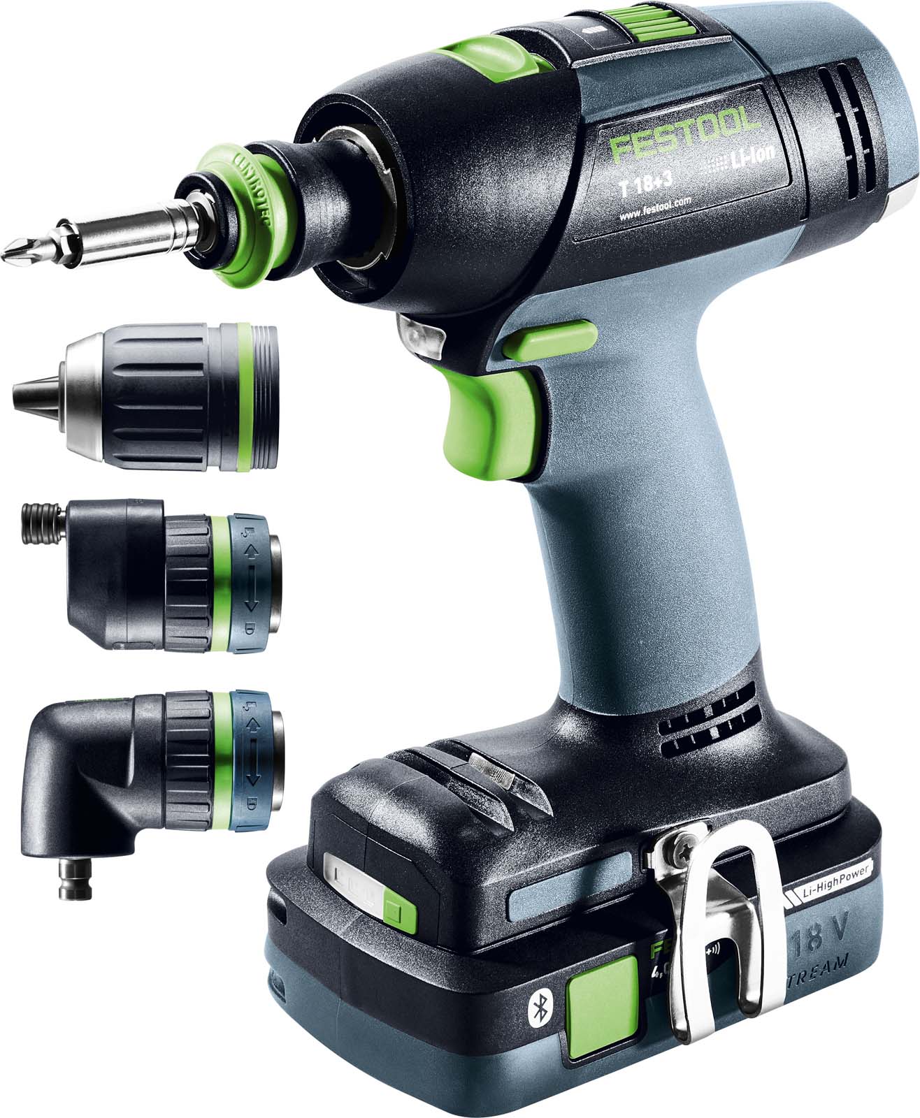 Festool Akumulatorowa wiertarko-wkrętarka T 18+3 HPC 4