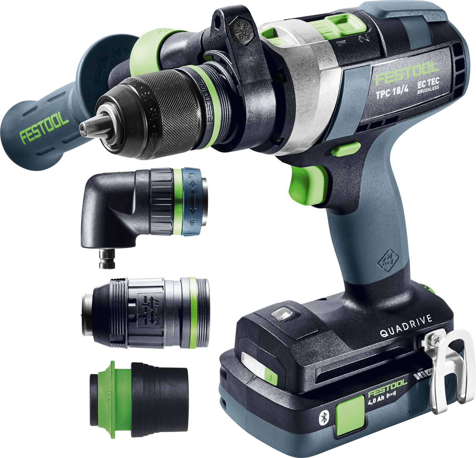 Festool Akumulatorowa wiertarko-wkrętarka udarowa QUADRIVE TPC 18/4 5
