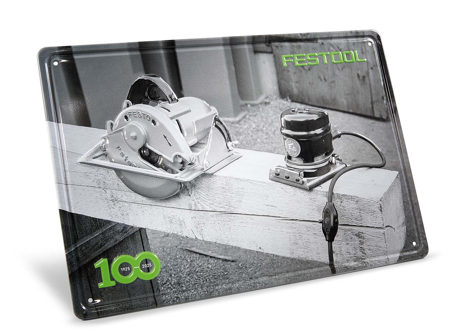 Festool Metalowa tabliczka „100 lat” - maszyny retro MES-FT1 100Y Limited Edition
