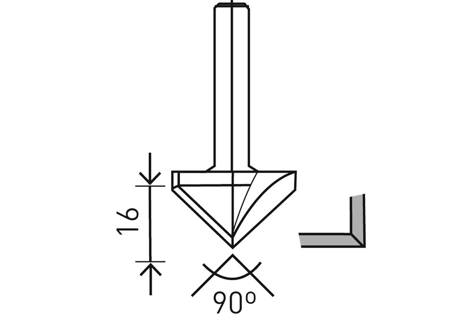 Festool Frez do płyt gipsowo-kartonowych HW S8 D32/90°