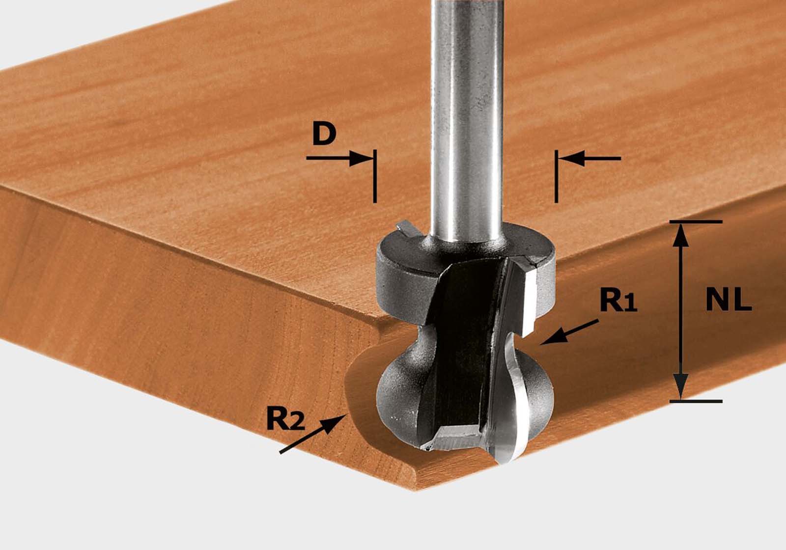 Festool Frez do listew uchwytowych HW S8 D22/16/R2