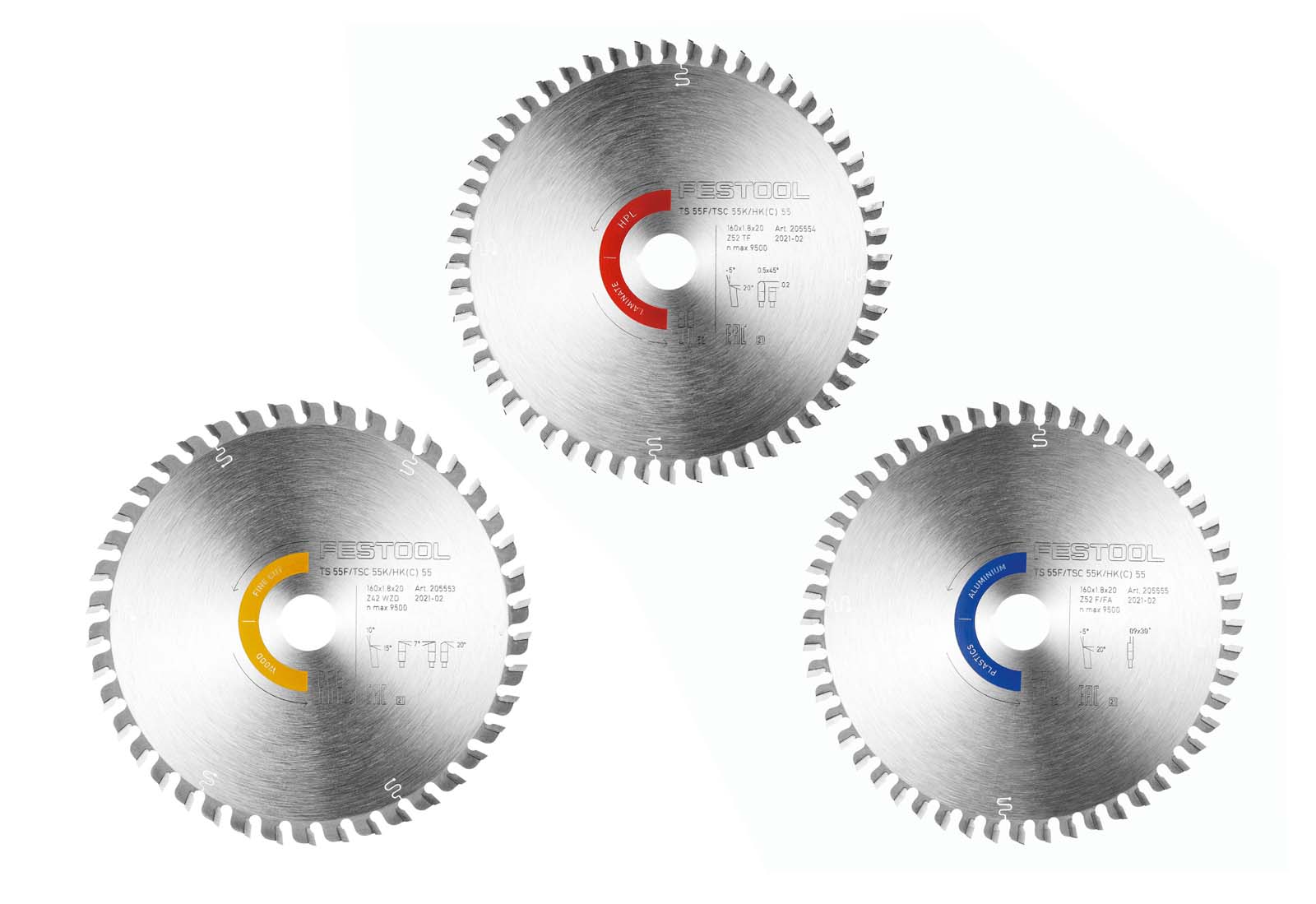 Festool Zestaw tarcz pilarskich KSB-SORT/3 W/L/A 160x1