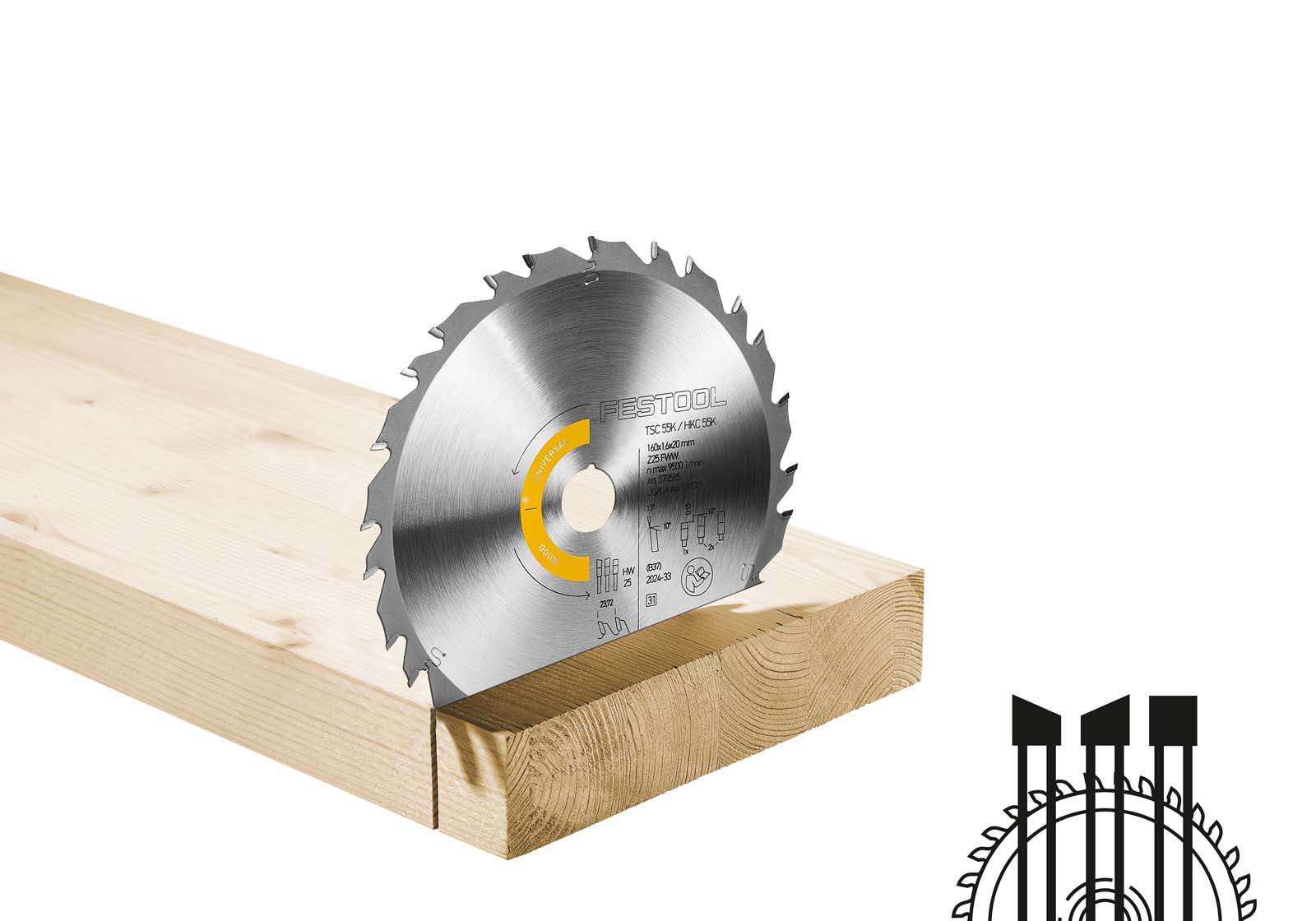 Festool Tarcza pilarska WOOD UNIVERSAL HW 160x1
