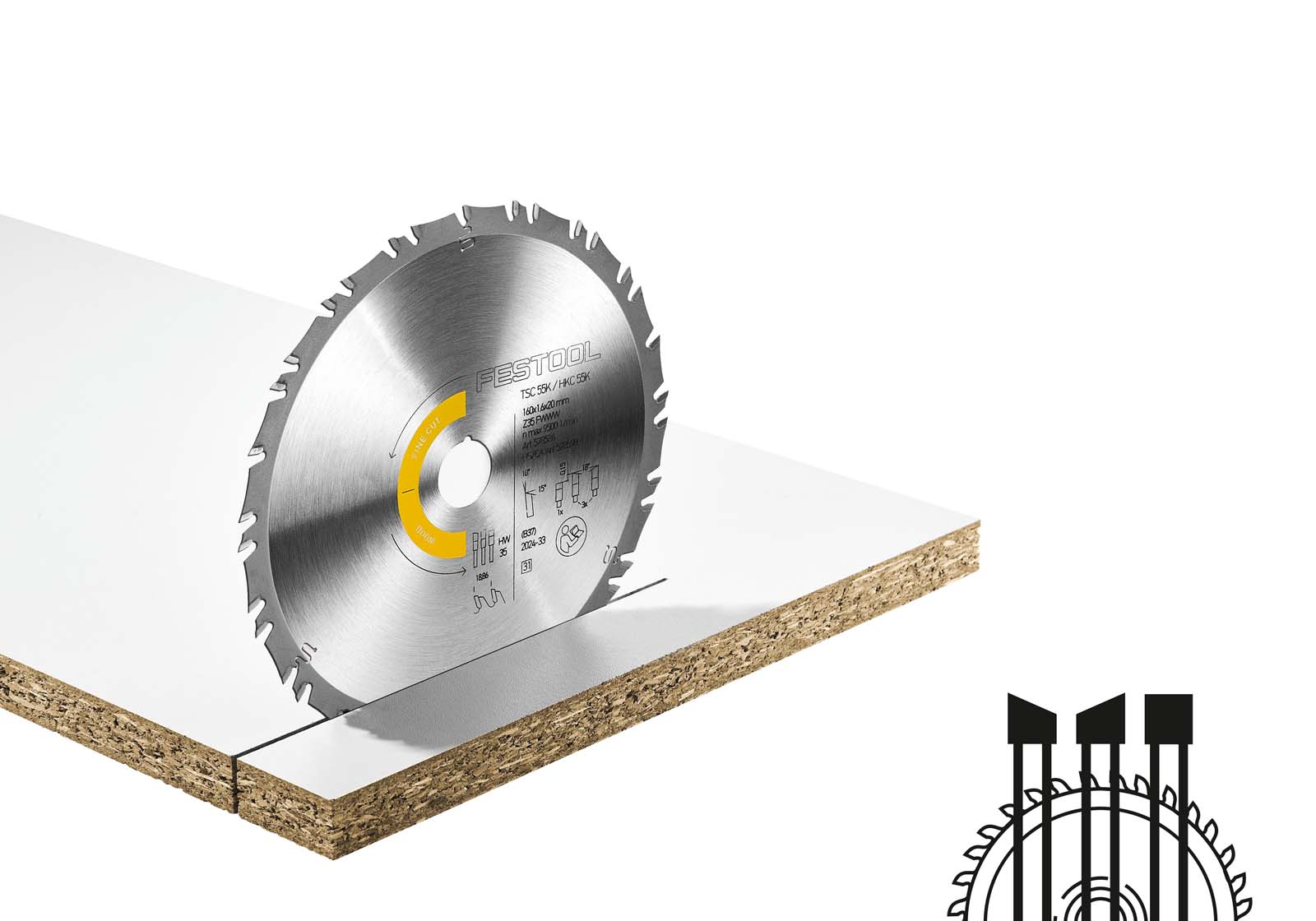 Festool Tarcza pilarska WOOD FINE CUT HW 160x1