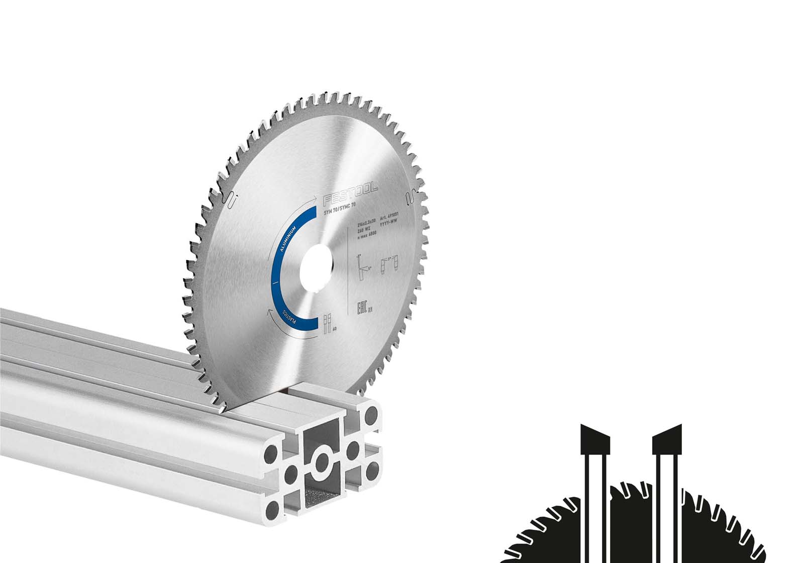 Festool Tarcza pilarska ALUMINIUM/PLASTICS HW 216x2