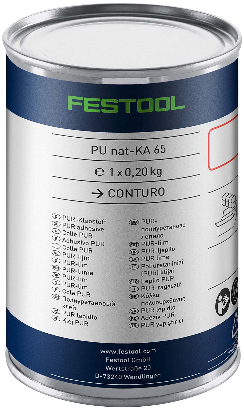 Festool Klej poliuretanowy naturalny PU NAT-KA 65/4