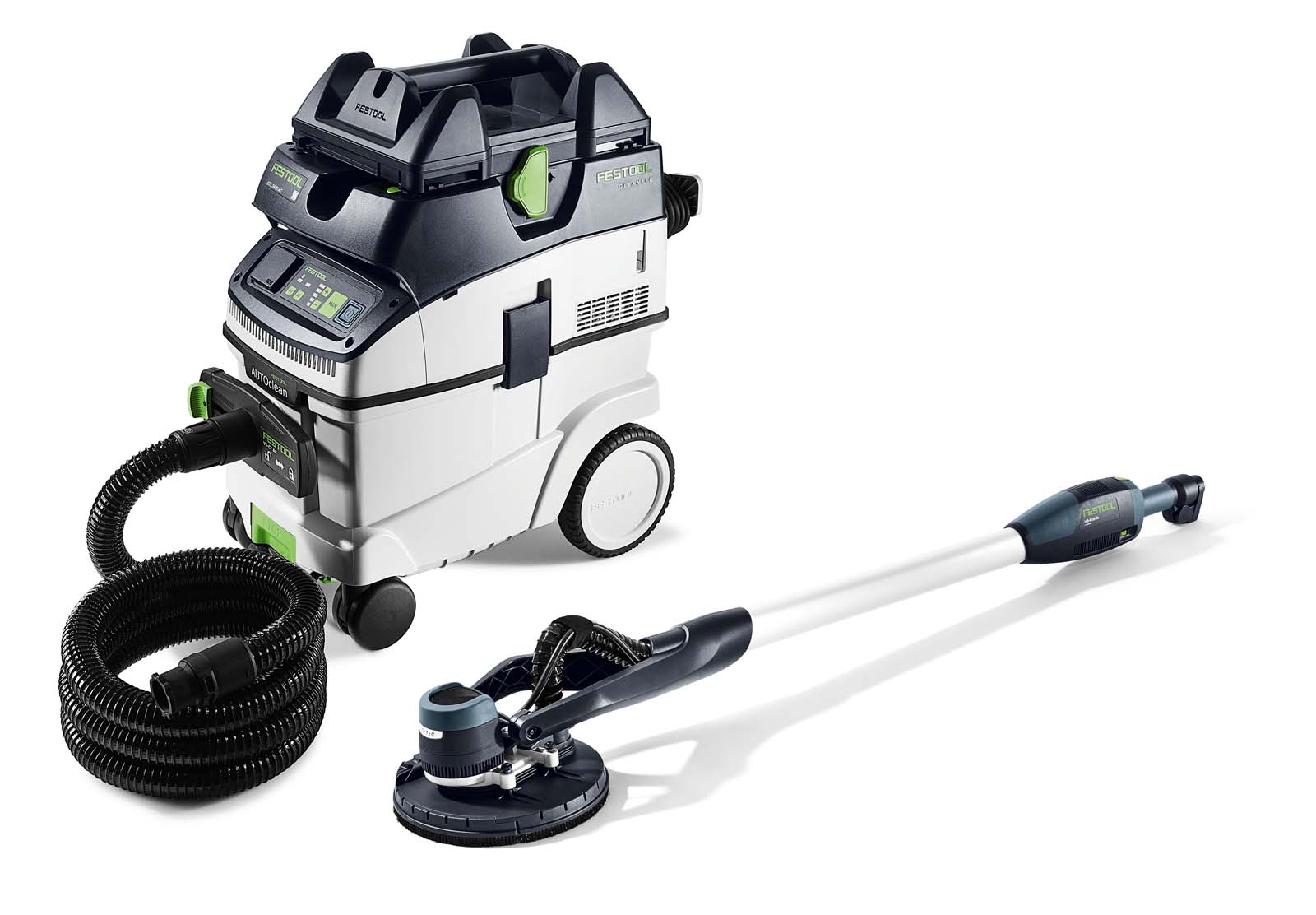 Festool Zestaw złożony z szlifierki przegubowej i odkurzacza PLANEX easy LHS-E 225/CTL 36-Set