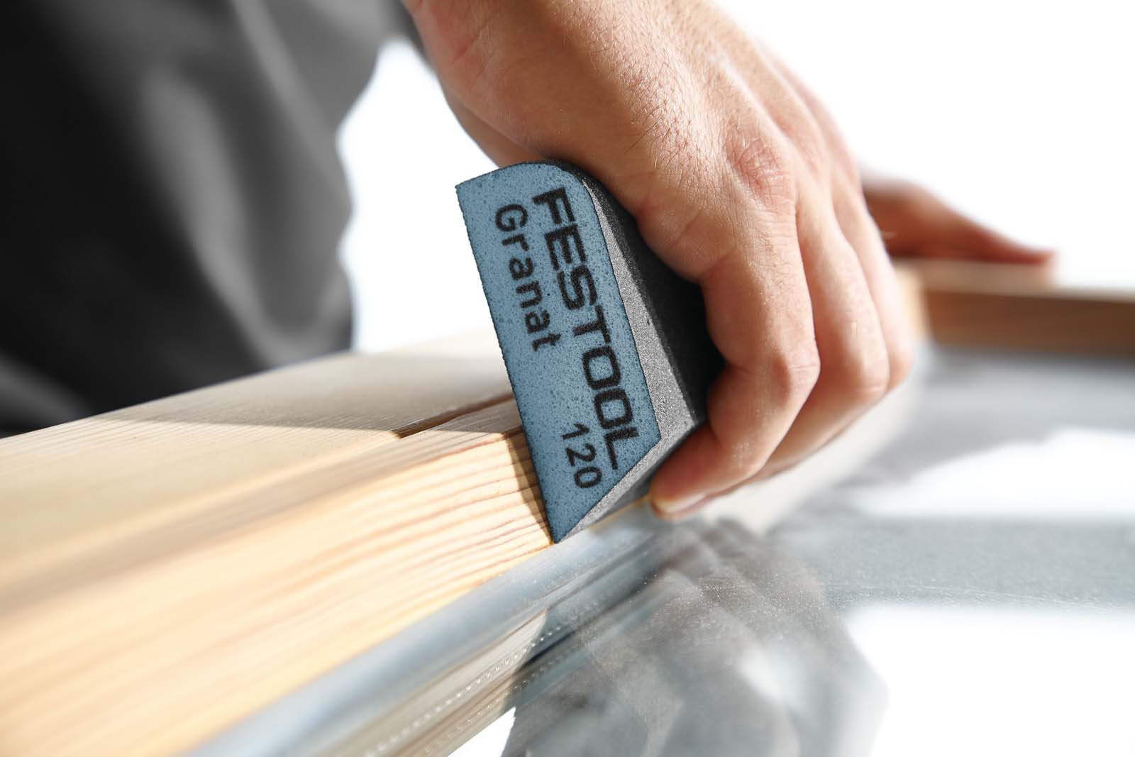 Festool Gąbka szlifierska do szlifowania ręcznego Granat 69x98x26 120 CO GR/6 201084 - obrazek 3