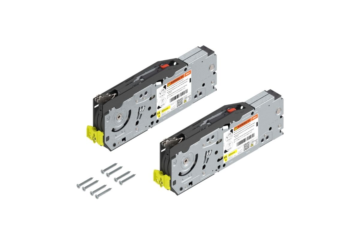 AVENTOS HF top do frontów uchylno - składanych, siłownik (zestaw), współczynnik mocy=2700-13500 przy 2 szt., na wkręty, odpowiedni do SERVO-DRIVE